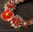 （画像用） NY お花ネックレス 　レッド・コーラル