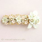 パーティー・ヘアーバレッタ フランス製フラワー再販