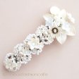 （画像用） CA/仏製　お花バレッタ フラワー＆パール