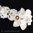 （画像用） CA/仏製　お花バレッタ フラワー＆パール