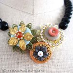 NY お花ネックレス 　パール・フラワー