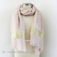 （画像用） スパンコール ストール（大） ピンクベージュｘゴールド
