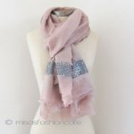 スパンコール ストール モーブ・ピンク　再販！