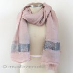 スパンコール ストール モーブ・ピンク　再販！