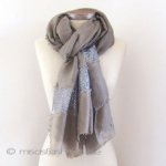 スパンコール ストール（大） スモーキーブラウン