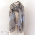 スパンコール ストール（大） スモーキーブラウン