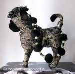 クラッチ＆ハンドバッグ 　パグ　（麦わら帽子）