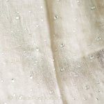 ビジュー　ストール ベージュ＆クリアストーン大判