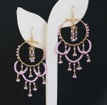 ピアスまたはイヤリング 18Kgf　ラベンダー