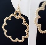 FlyingLizard　ピアス ゴールドフープ