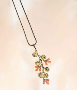 （画像用） マイケルミショー ネックレス 珊瑚のストロベリー