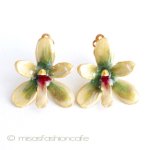マイケルミショー 蘭の花イヤリング