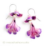 ピアス　または　クリップ 真珠ランの花ピアス