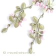（画像用） ピアス　または　クリップ 真珠ハーブ（タイムの葉）
