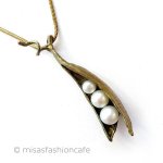 マイケルミショー　パール 真珠の豆　ネックレス