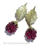 マイケルミショー　ピアス ガーネットのラズベリー