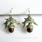 マイケルミショー ピアス 真珠のどんぐり