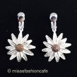 （画像用） ピアス　または　クリップ デイジーの花