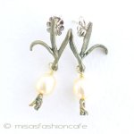 マイケルミショー 玉ネギ 真珠 ピアス