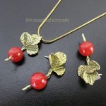 Michaud ピアス 赤かぶ