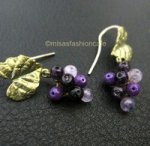 Michaud ピアス アメジストの葡萄