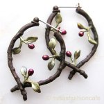 Michaud ピアス 小枝・真珠のお花