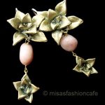 Michaud ピアス 天然石 砂漠のローズ