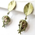 Michaud ピアス バラのつぼみ