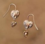 マイケルミショー ピアス 真珠・タイツリソウ