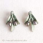 マイケルミショーピアス 真珠のオリーブ　再販！