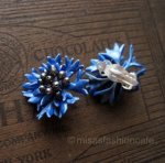 Michaud イヤリング ブルーコーンフラワー