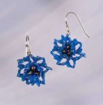 Michaud ピアス ブルーコーンフラワー