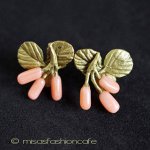 マイケルミショー ピアス 珊瑚のいちご　再販！