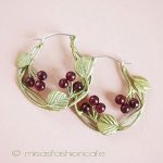 Michaud ピアス ガーネットの苺　再販！