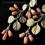 マイケルミショー ピアス 珊瑚のストロベリー