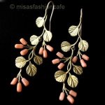 マイケルミショー ピアス 珊瑚のストロベリー