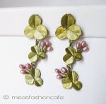 Michaud ピアス　再販！ 　真珠　クローバー