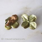 マイケルミショー イヤリング 　幸運のクローバー