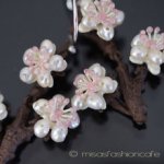 Michaud ピアス　　 ケシパールの桜さくら