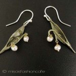 ピアス　または　クリップ 真珠すずらん　再販！