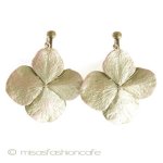 マイケルミショー イヤリング 紫陽花アジサイの花