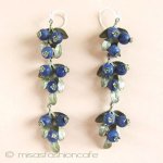 ピアス　または　クリップ ブルーベリー　