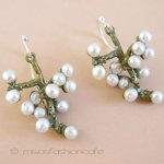 Michaudイヤリング/ピアス 真珠　梅の花　再販！