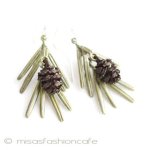 マイケルミショー松ぼっくり クリップ・ピアス　 再販！