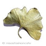 マイケルミショー　 イチョウの葉ブローチ