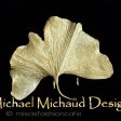 （画像用） マイケルミショー　 イチョウの葉ブローチ