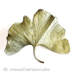 マイケルミショー　 イチョウの葉ブローチ