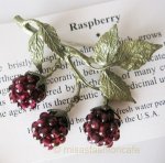 Michaudブローチ　再販！ ガーネットのラズベリー