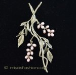 マイケルミショー ブローチ 　真珠　藤の花