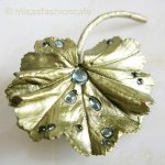 Michaudブローチ　再販 ブルートパーズの雫